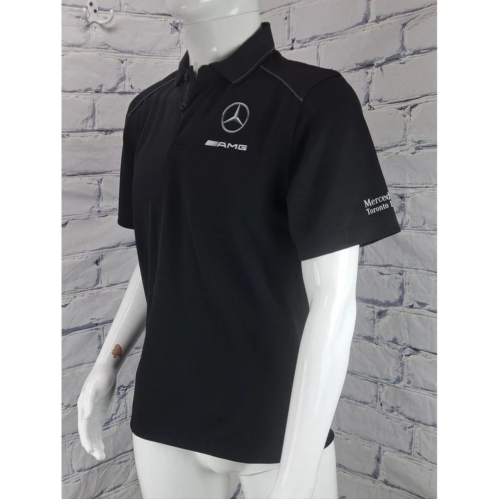 Mercedes Benz Men's Polo Shirt Logo AMG Promotional Hex Dry Stormtech golf Small